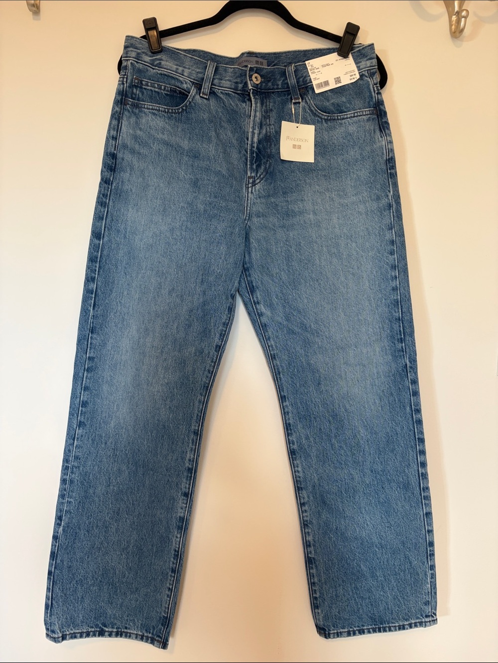 JW ANDERSON Women's Light Blue Straight Leg Jeans